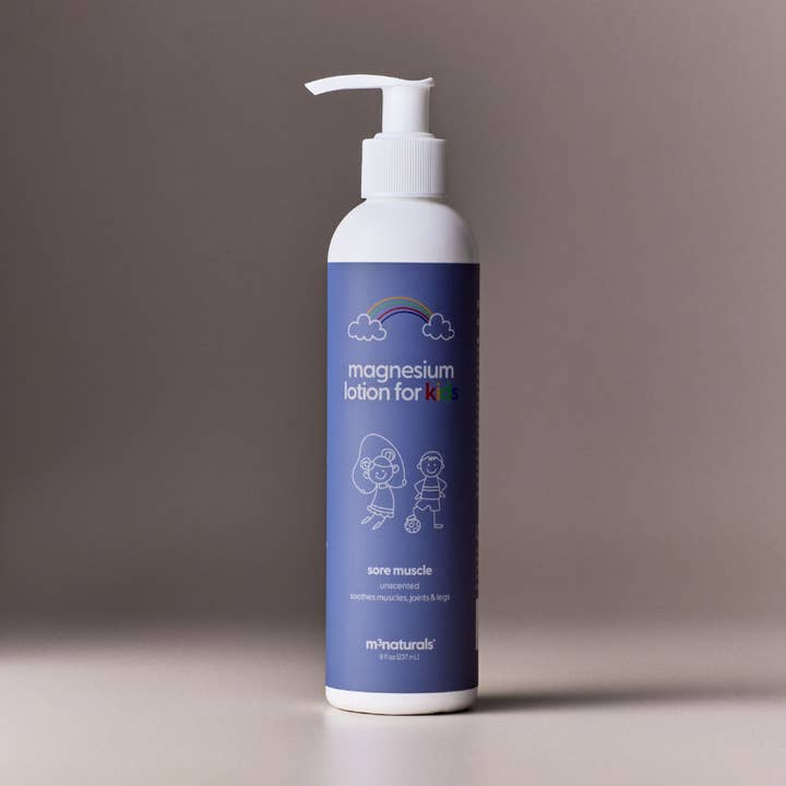 Sore Muscle Magnesium Lotion for Kids -Relaxing & Body Aches for wholesale by M3 Naturals