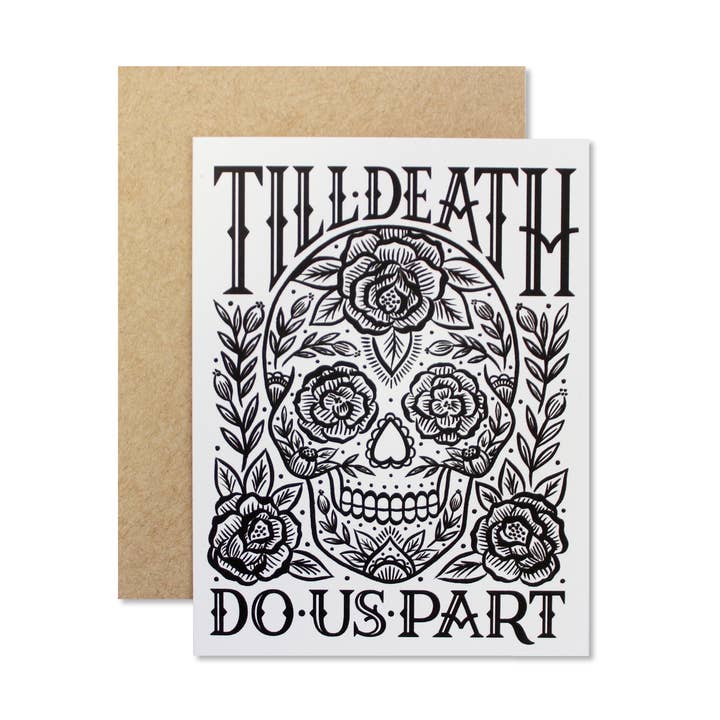 Wild Hart Paper – wholesale Love card – Till Death Do Us Part Card0