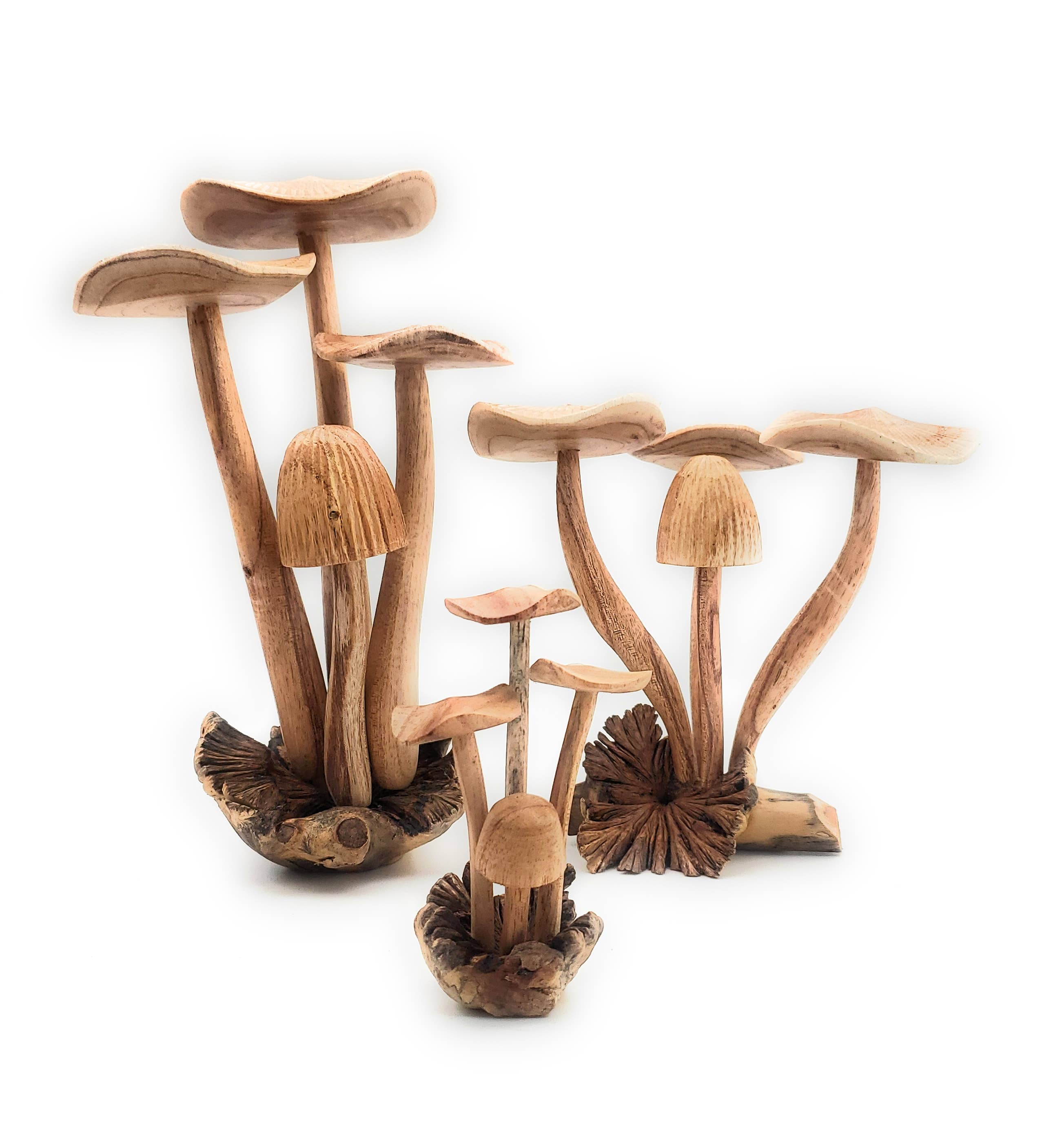A Lost Art - Wholesale Decorative Tabletop Object - Hand Carved Jumbo Wooden Magical Mushroom5