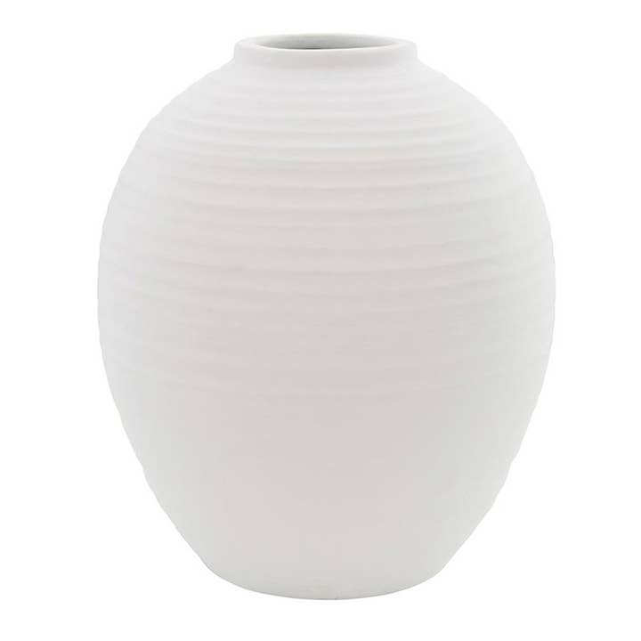 47th & Main (Creative Brands) - Wholesale Vase - White Vase - Small1