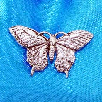 Butterfly Pewter Pin Badge for wholesale by Pageant Pewter