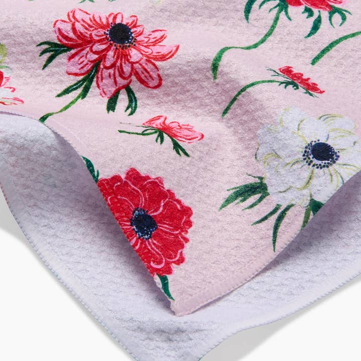 Geometry - Wholesale Tea Towel - Anemone Garden Flowers Tea Towel