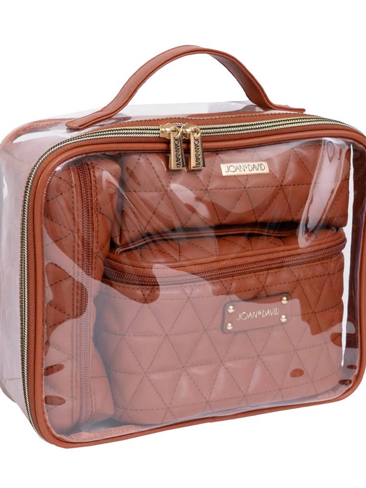 Joan & David The Triangle Quilted 4-delars kosmetikväska set för wholesale av Magid
