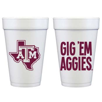 Aggie Wall Art Thanks and Gig Em Sign Texas A&M Typography 