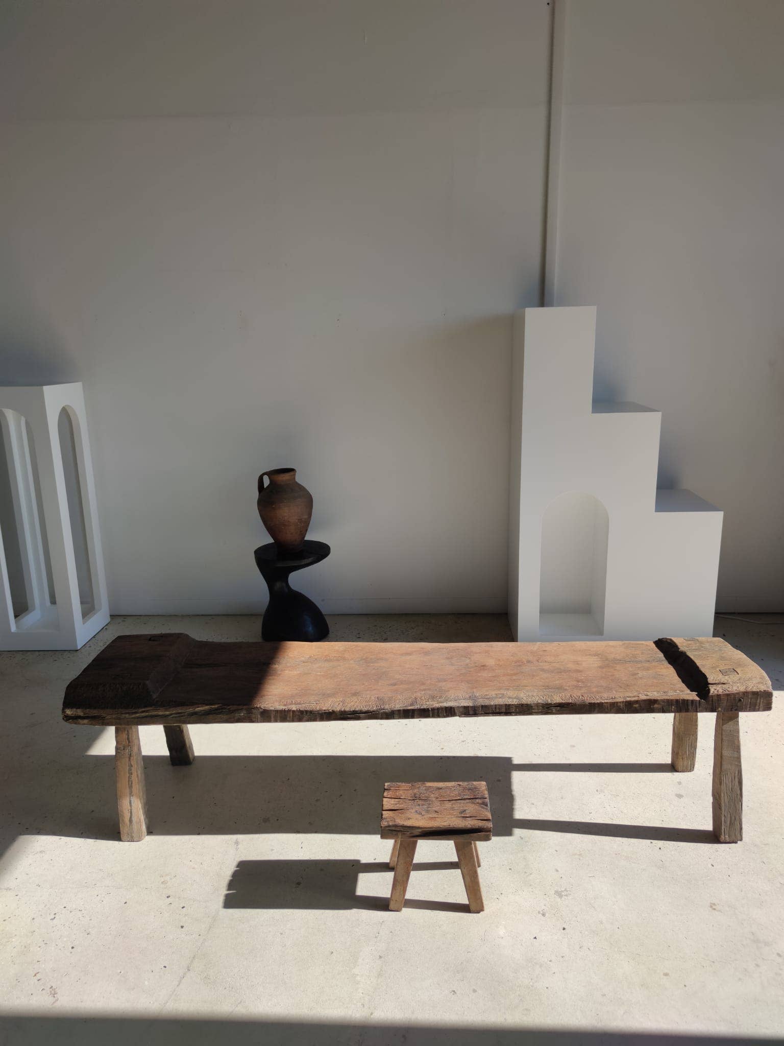 Office Objets - Wholesale Bench - Very large antique teak bench H:50cm L:2m0670