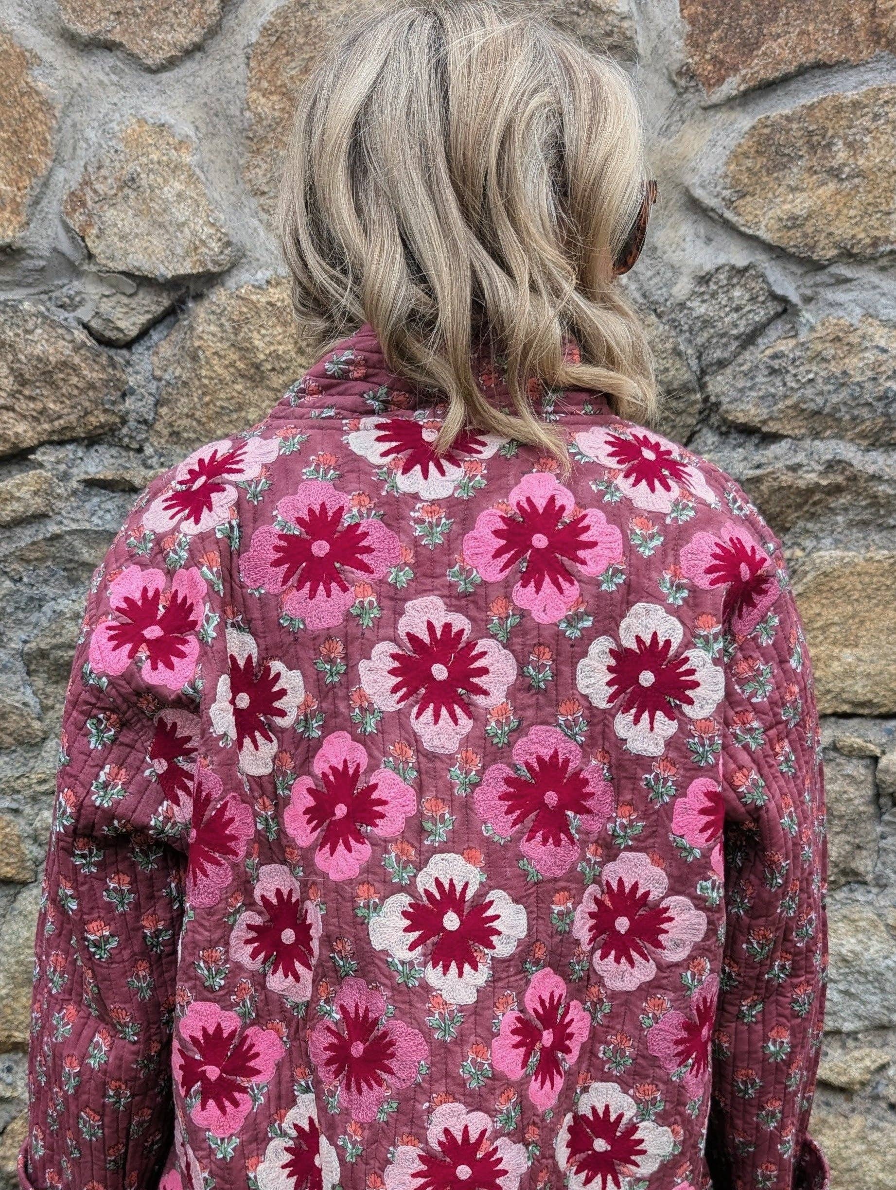 LNH EDIT - Wholesale Jacket - Women's - Lory Pink Quilted Jacket1