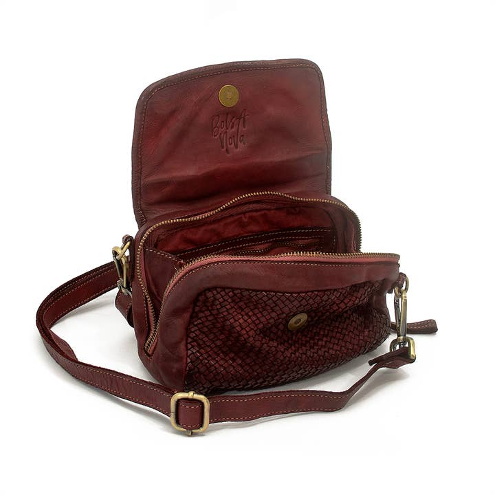 Bolsa Nova Handbags – Großhandel Umhängetasche - Damen – Minibag Lily aus geflochtenem Leder17