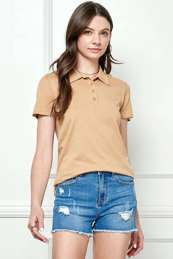 Heart & Hips - Venta al por mayor Polo - Mujer - JT49995 - CAMISETA POLO JERSEY MANGA CORTA8