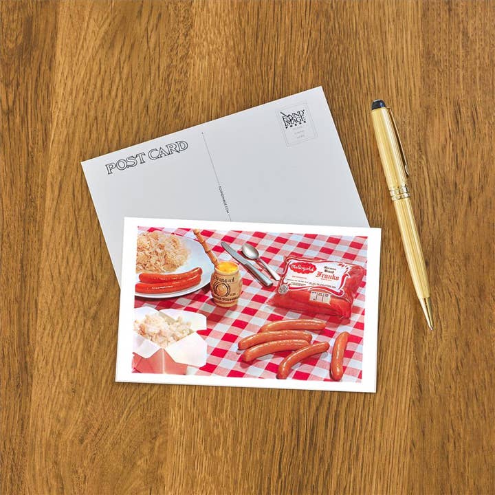 Found Image Press - Wholesale Postcard - Postcard BE-06 Wieners and Sauerkraut1