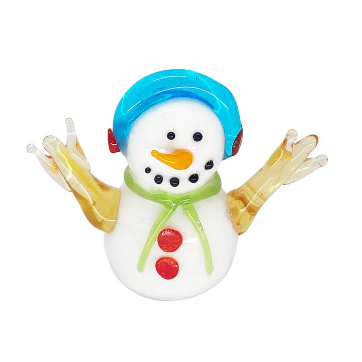 boneco de neve pequeno com fones de ouvido por atacado de FW-Glas