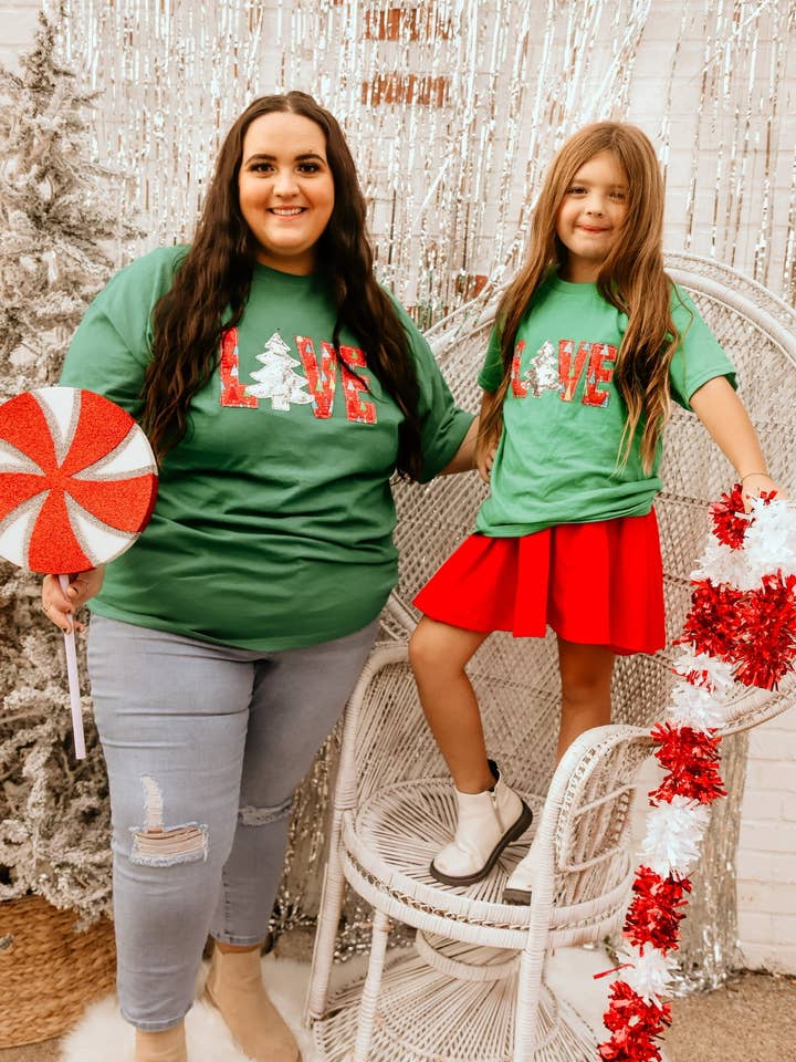 Love Christmas Tree Kerstboom | Hamade | Groen voor wholesale door The White Stitch