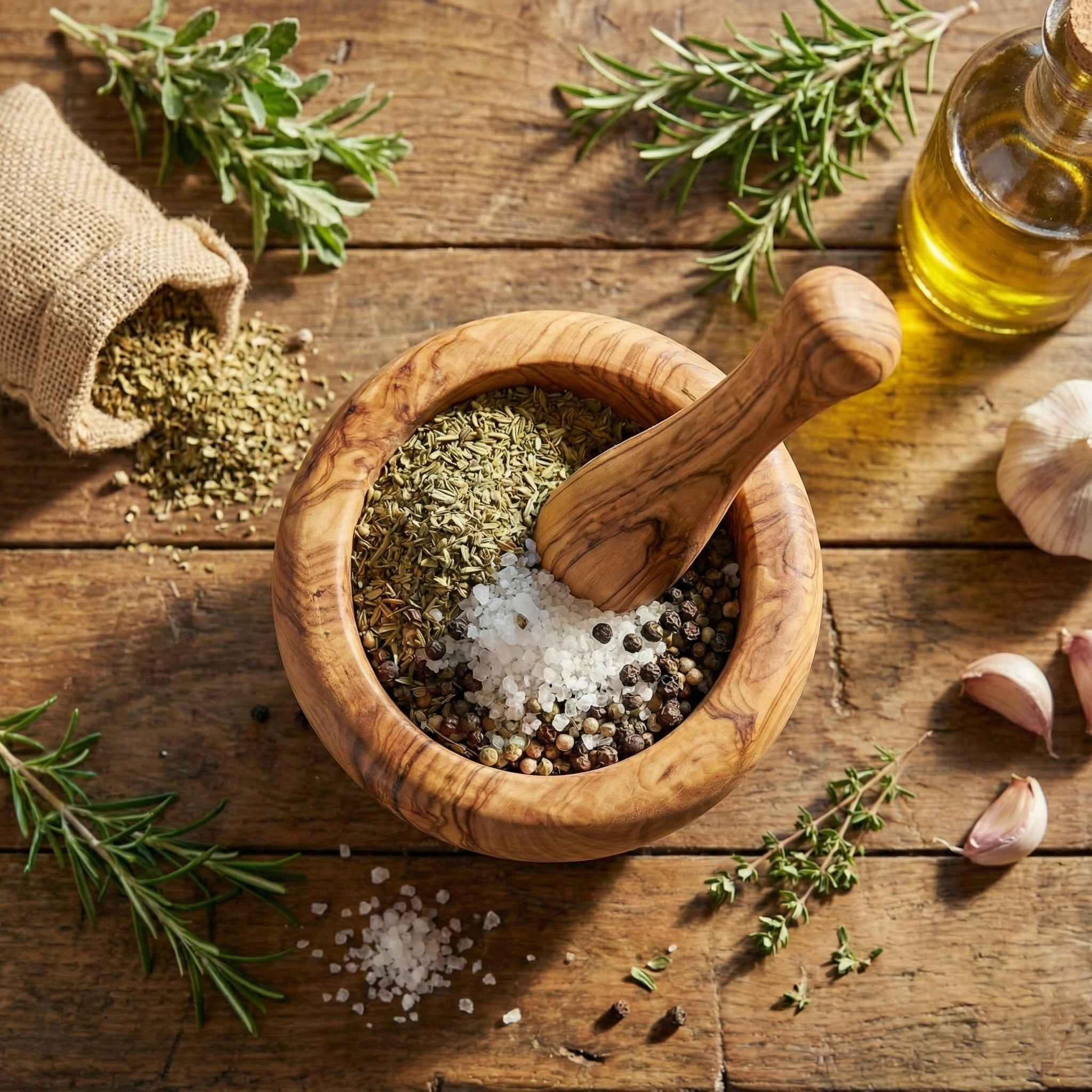 Handcrafted Olivewood - Wholesale Mortar & Pestle - Classic Olive Wood Mortar & Pestle, Handmade2