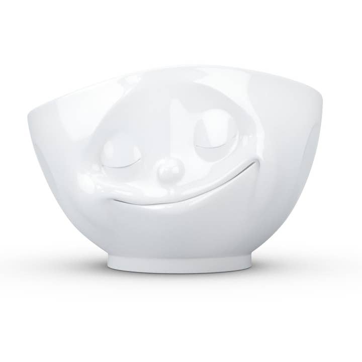 Fiftyeight Products - Wholesale Bowl - 16 Oz. Bowl, Happy Face, White