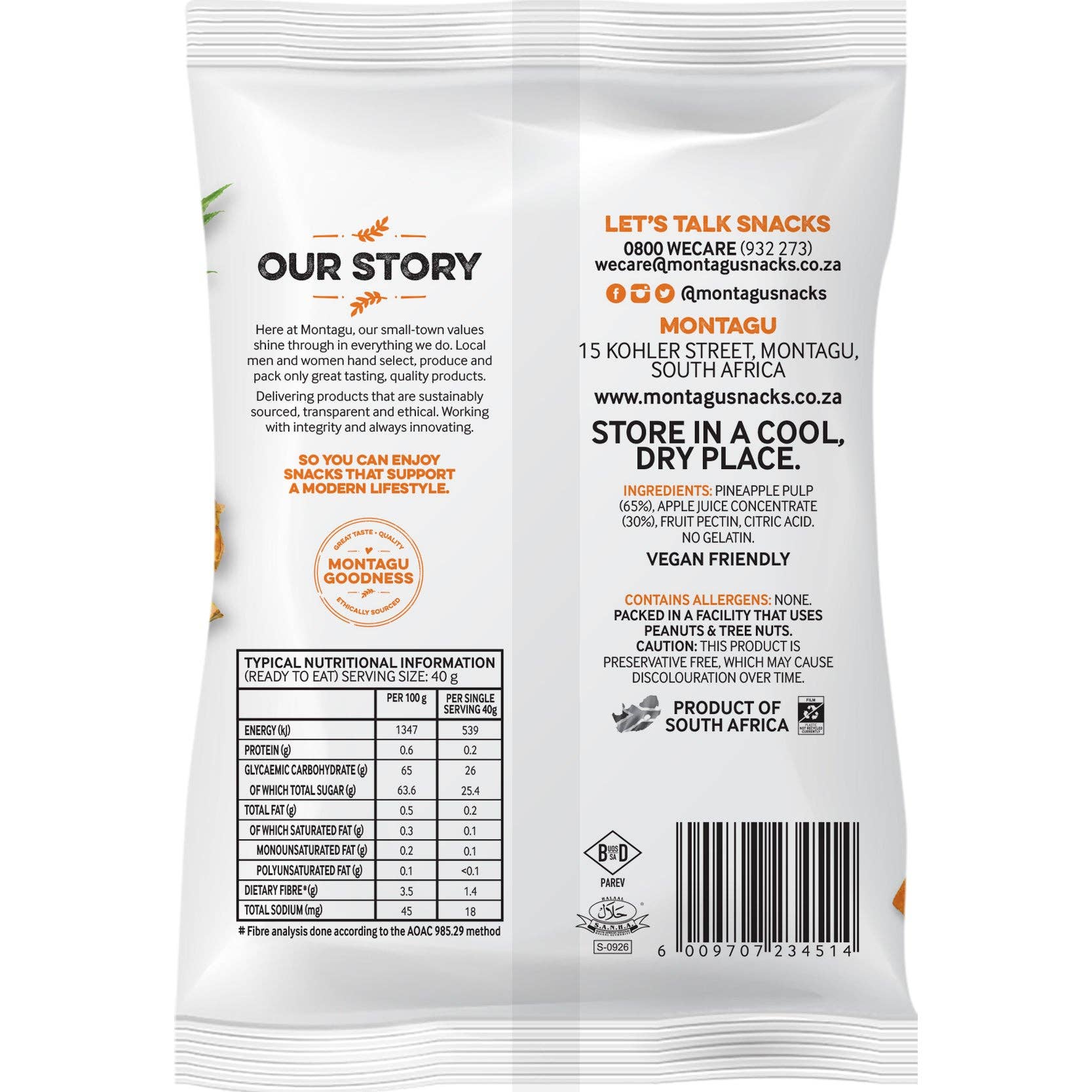 Mahdina - Vente Collations aux fruits - Montage : Cubes de fruits - ananas, sans gélatine, (10 x 50 g)9