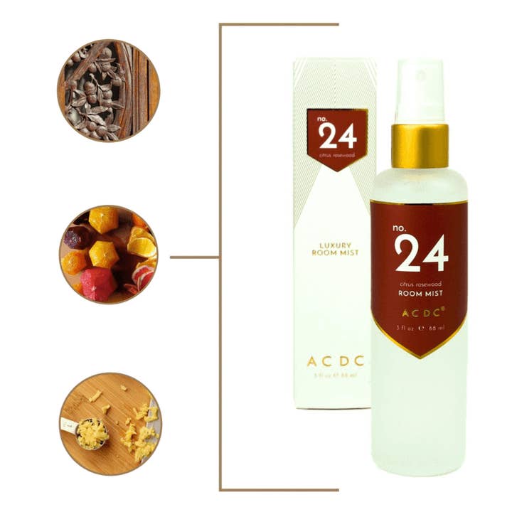 No. 24 Citrus Rosewood Room Mist for wholesale by ACDC Co.