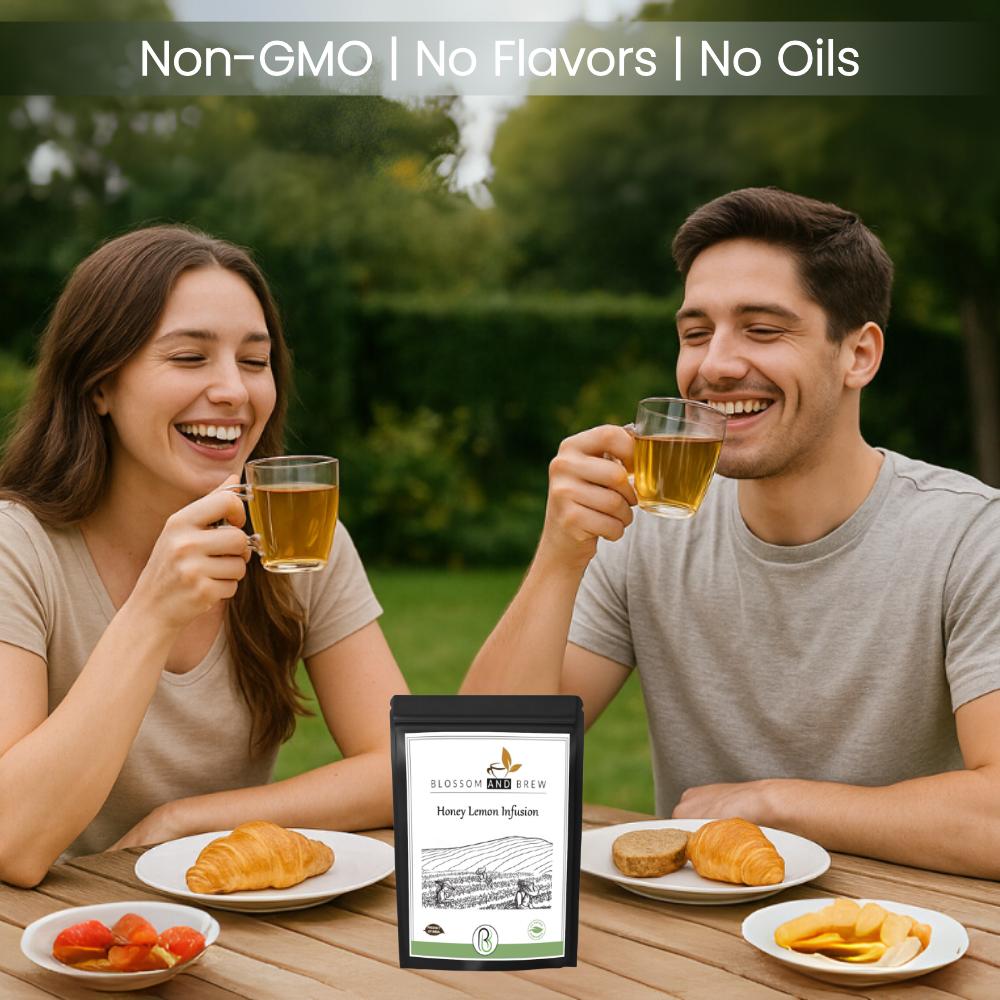 Blossom & Brew - Wholesale Loose Tea - Green Tea- Honey Lemon Infusion, Bright & Refreshing3