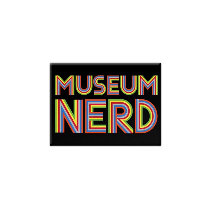 Popcorn Custom Products - Wholesale Magnet - Museum Nerd Classic Black Magnet
