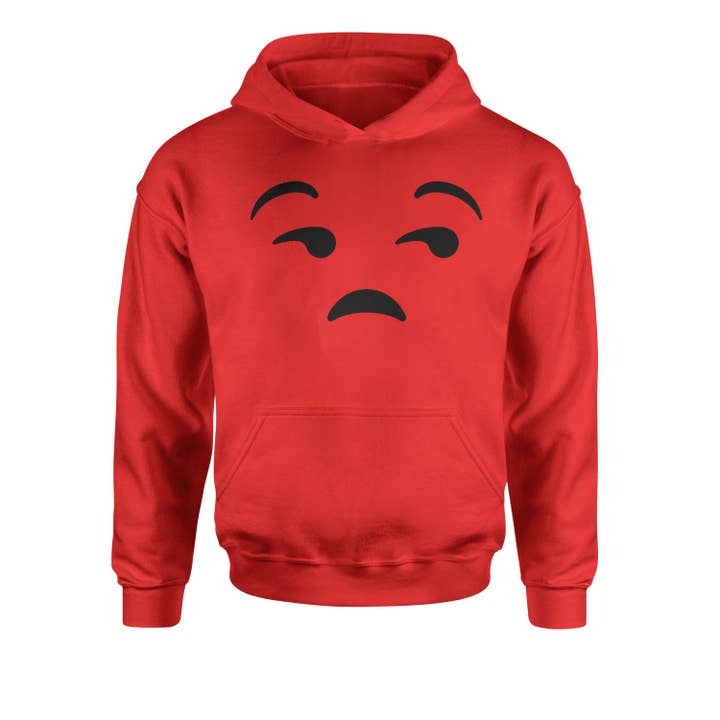 Expression Tees - Wholesale Hoodie - Kids - Emoticon Whatever Smile Face Youth-Sized Hoodie4