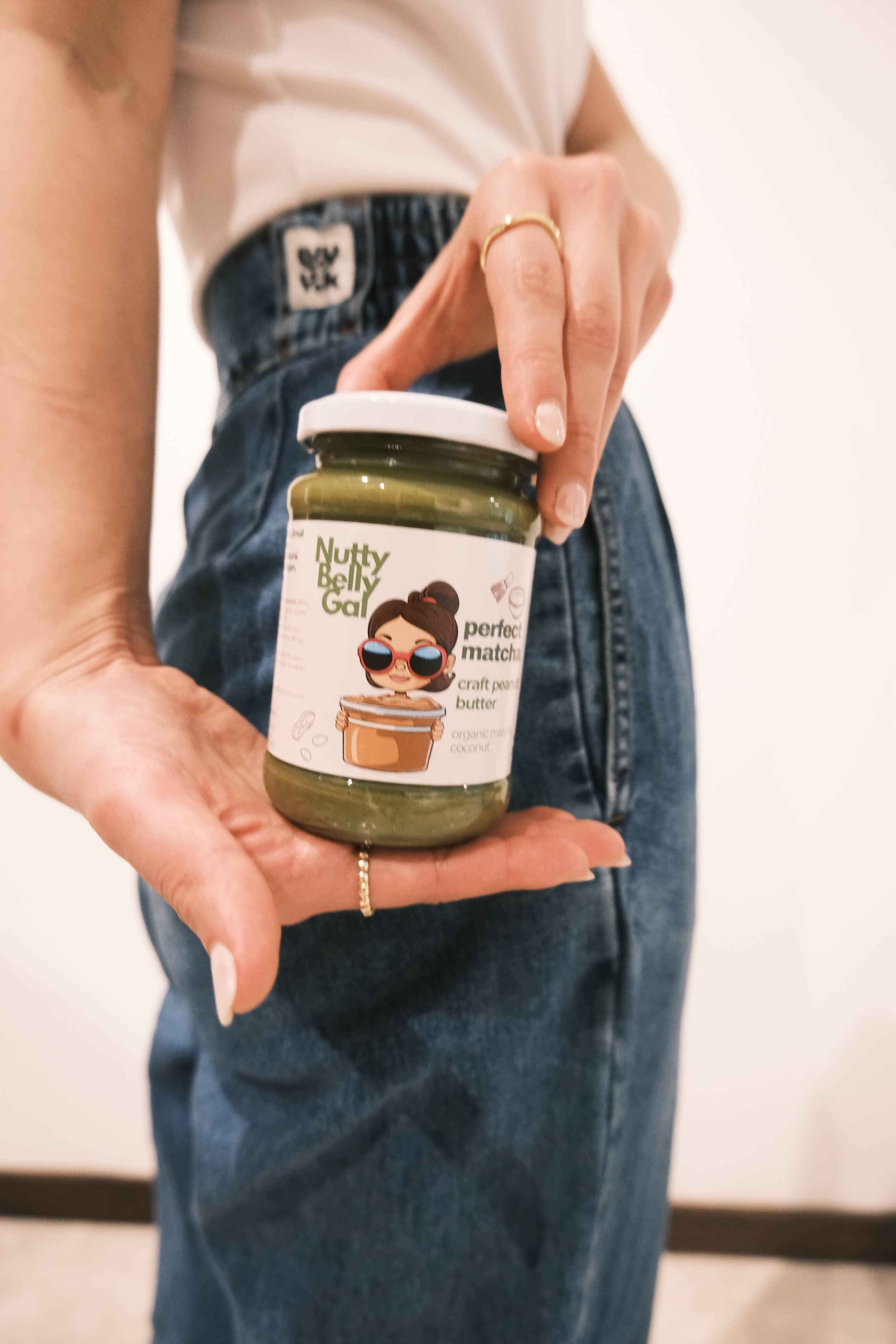 Nutty Belly Gal – wholesale Nut butter – Perfect Matcha: Matcha Peanut Butter3