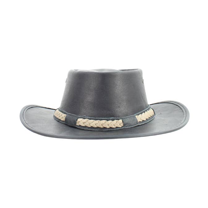 American Bison Crushable Cowboy Hat with Braided Hat Band for wholesale by Leather Impressions Inc