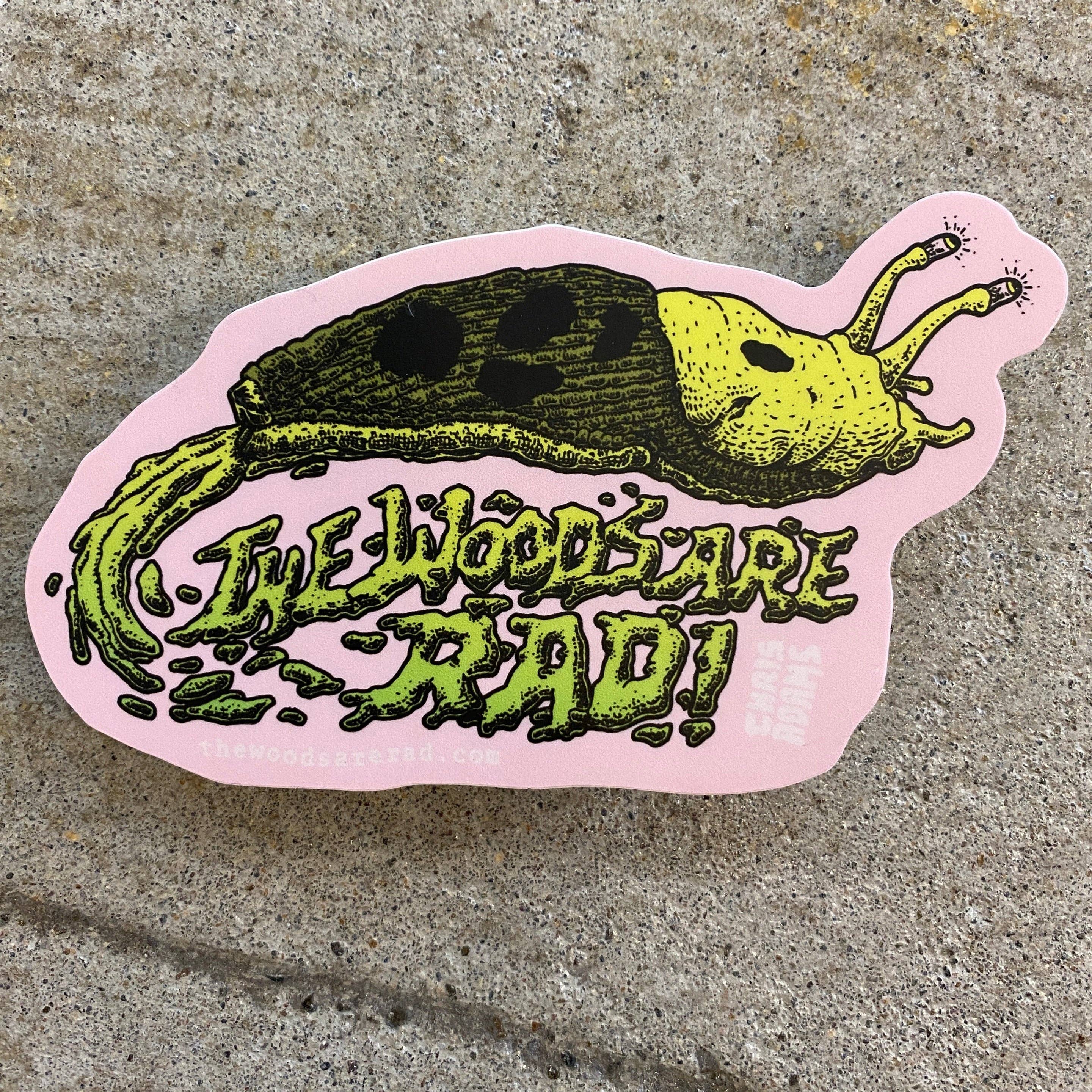 Sporelust! - Wholesale Sticker - The Woods Are Rad Banana Slug Sticker1
