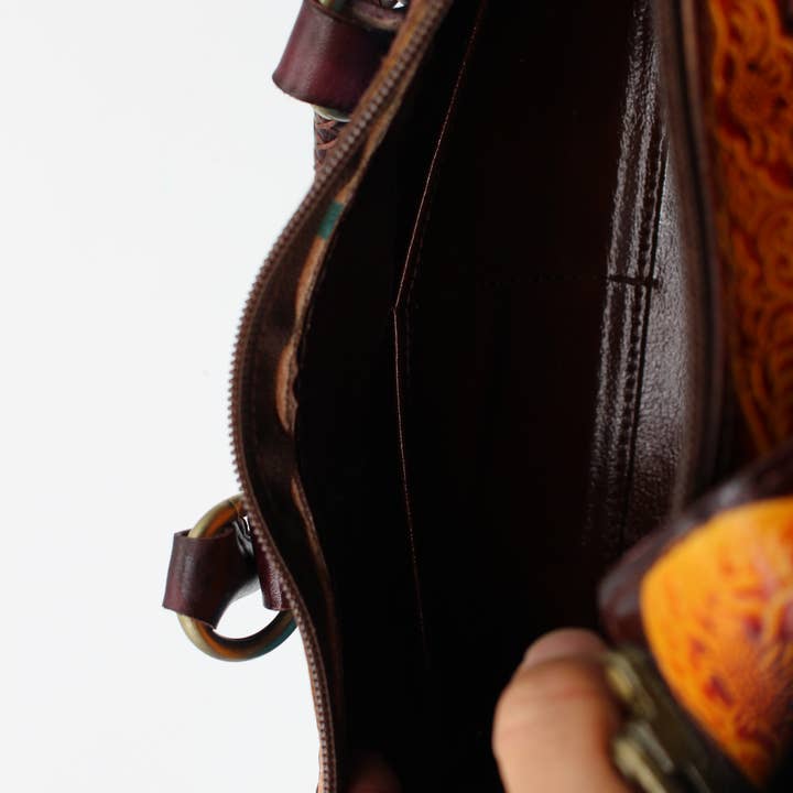 Sunflower Handmade leather inc - Wholesale Top Handle Bag - Women's - Handmade leather Jeans Handbag-blue