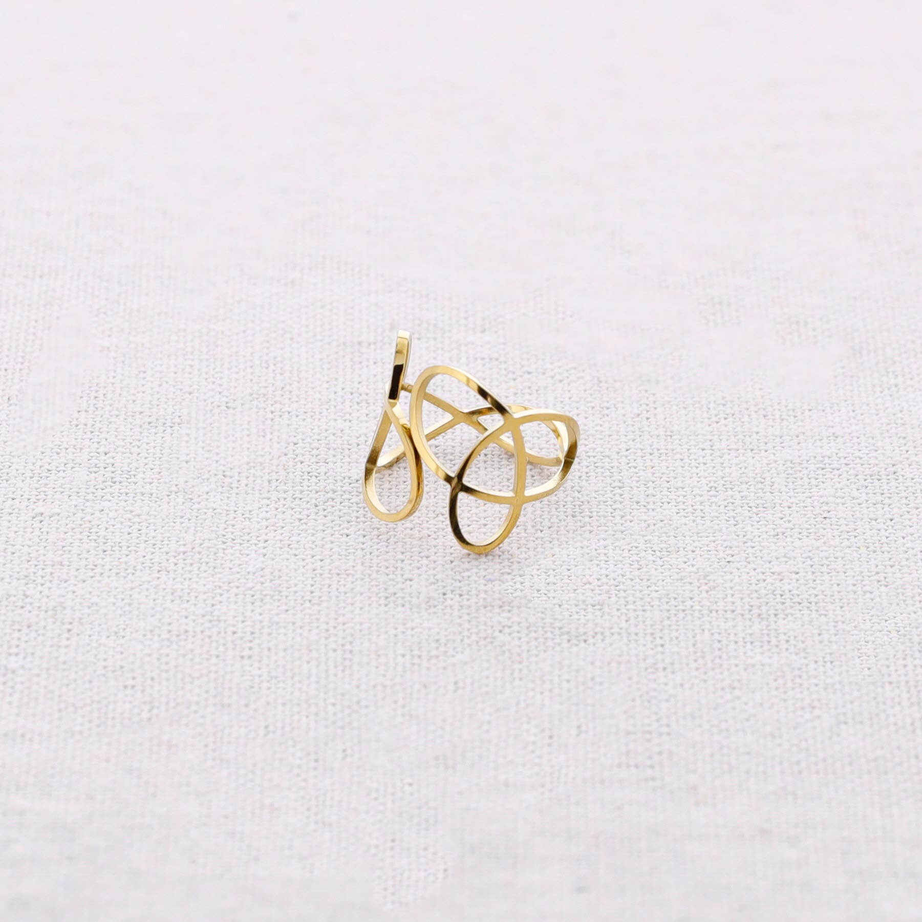 Sonata – wholesale Snap jewellery – Braided Steel Ring0