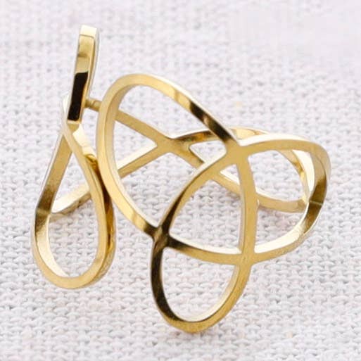 Sonata - Wholesale Snap Jewelry - Braided Steel Ring0