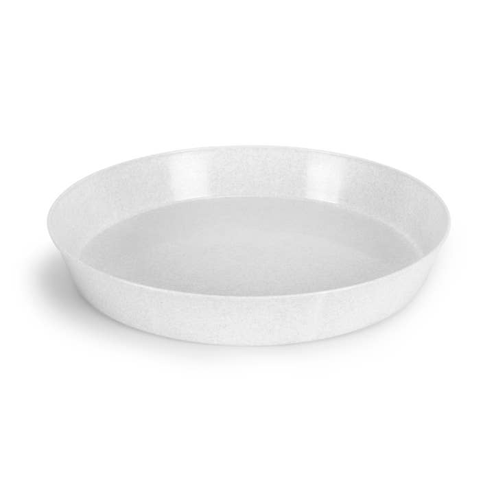 Plant Saucers -White Granite Plastic for wholesale by Austin Planter