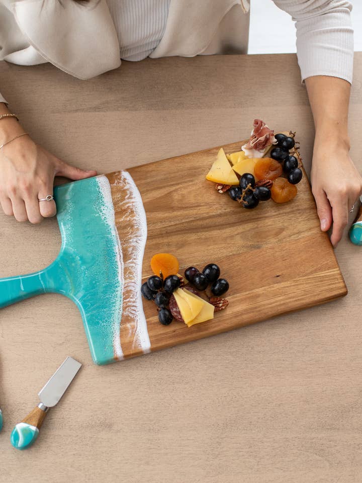 Resin Cheese / Charcuterie Board - Large 10"x20" NO TARIFFS! for wholesale by Lynn & Liana Designs