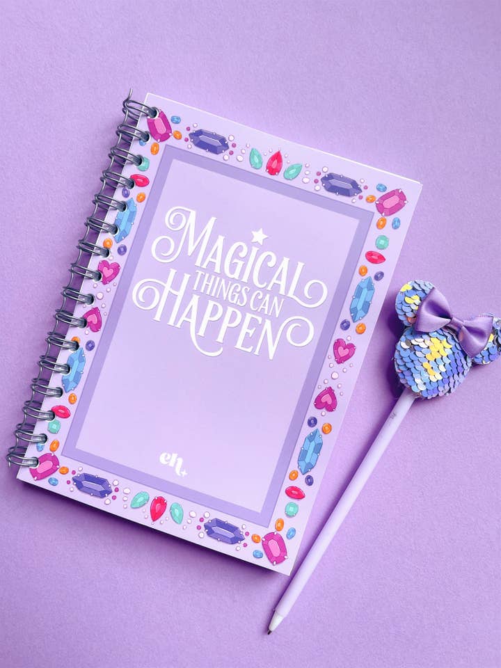 Magical Things Can Happen Spiral Lined Notebook for wholesale by Emily Harvey Art