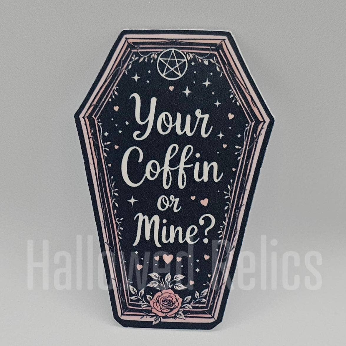 Hallowed Relics - Wholesale Sticker - Gothic Valentine Coffin Sticker Set with Dark Romance Art2