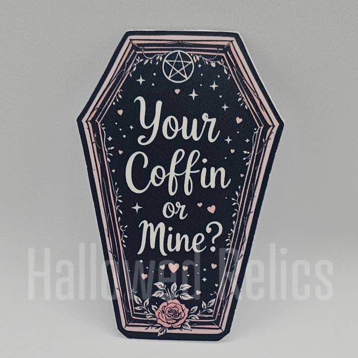 Hallowed Relics - Wholesale Sticker - Gothic Valentine Coffin Sticker Set with Dark Romance Art2