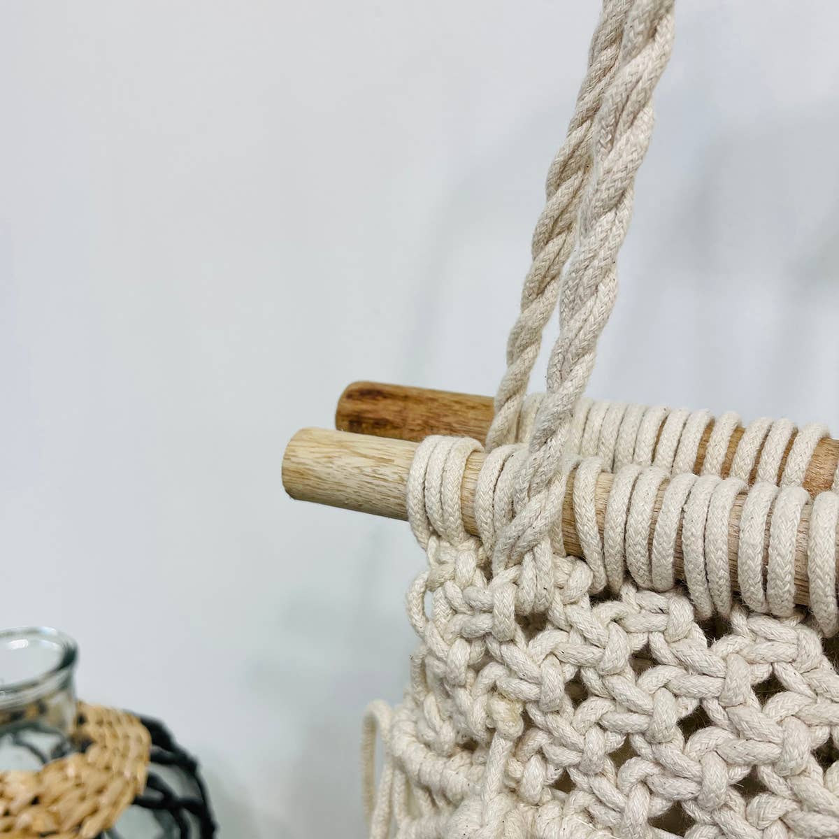 Anju Jewelry - Wholesale Beach Bag - Coco Bag - Cotton macrame handbag with cotton lining5