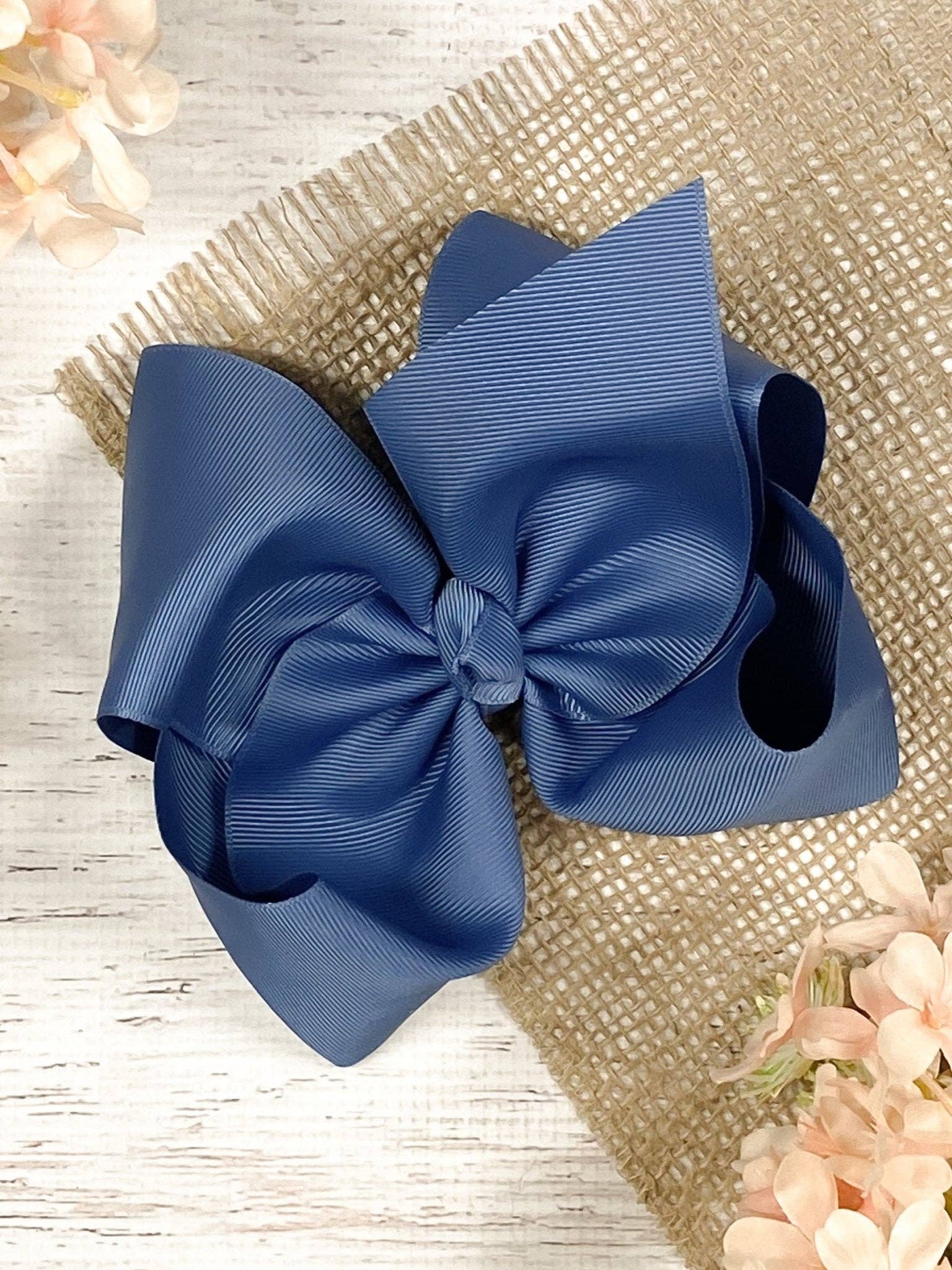 The Hair Bow Company - Vente Nœud pour cheveux – enfant - Noeud en gros-grain taille Texas - Pince crocodile - 16,5 cm - 36 couleurs16