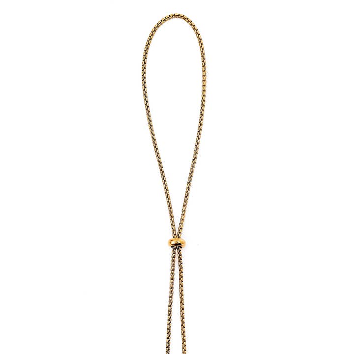 Beljoy – wholesale Y-neck/lariat necklace – Halsey Sliding Bead Lariat Necklace