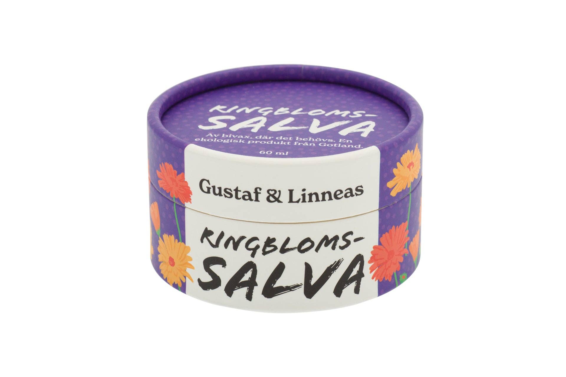Gustaf och Linnea – Salva/bálsamo/creme para sarar por atacado – Bálsamo de calêndula em embalagem de papel2