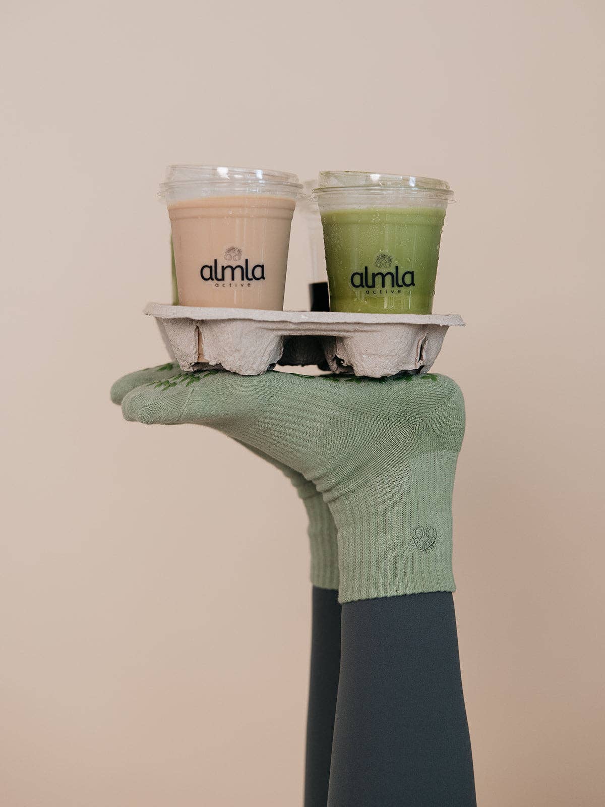 Almla Active - Wholesale Socks - Women's - Matcha Green Pilates Grip Socks – Daily Grind1