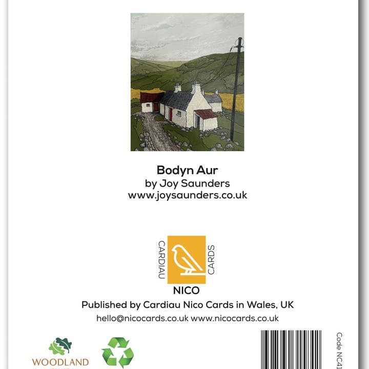 Cardiau Nico Cards - Vente Carte de vœux classique - NC417 Bodyn Aur - Joy Saunders