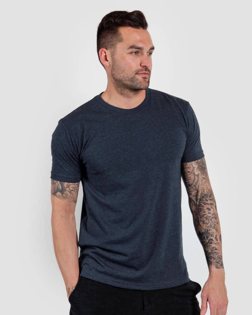 INTO THE AM - Wholesale T-Shirt - Men's - Men's Premium Basic Tee - Soft Fitted Blank T-Shirts15