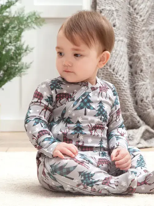 Tesa Babe – wholesale Pyjamas - Unisex – Nordic Pines familjematchande mjuka bambupyjamasar4