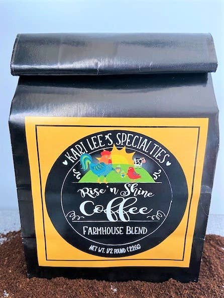 Rise 'n Shine Coffee - Farmhouse Blend for wholesale by Kari Lee's Specialties