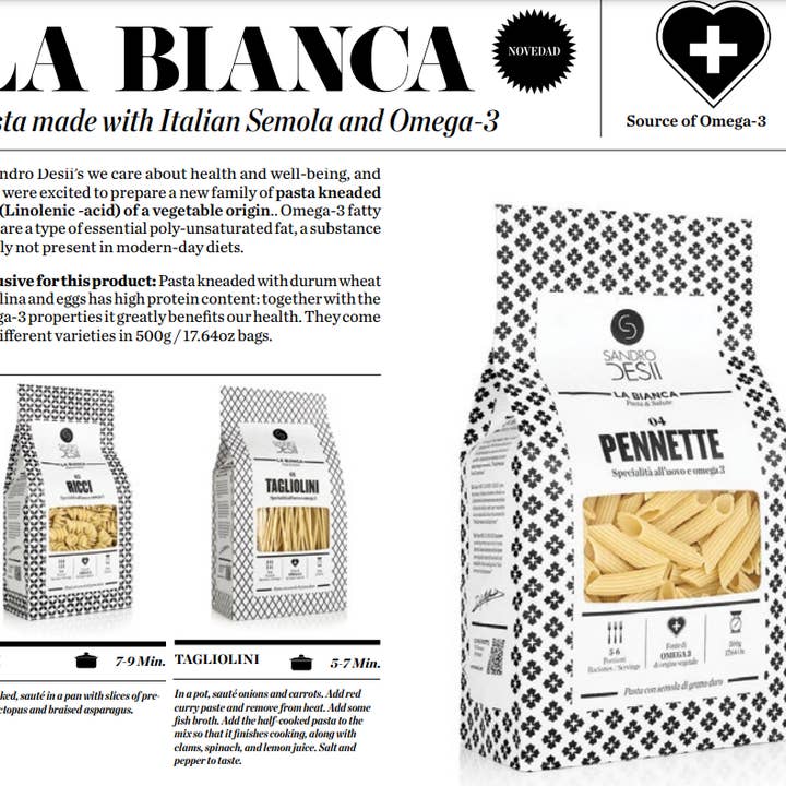 Alta Gama Foods - Wholesale Pasta - Sandro Desii - Spain - Tagliolini Pasta - 500 grams / 17.64