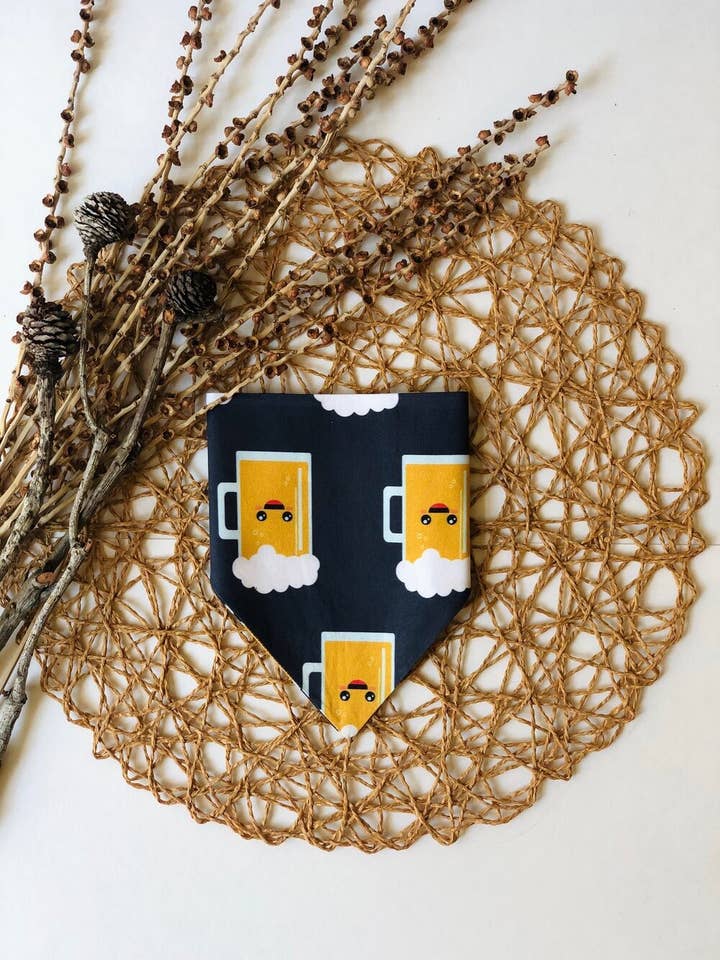 The Drinking Buddy Bandana for wholesale by Jude+Rémy - Pup Threads