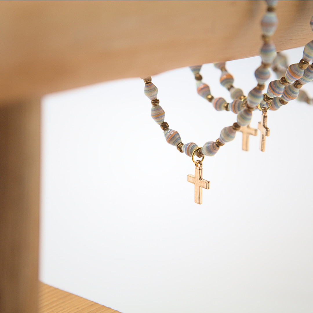 The Bead Project by TWOPU - Wholesale Charm/Dangle Bracelet - Cross Charm Stretchy Bracelet for Easter4