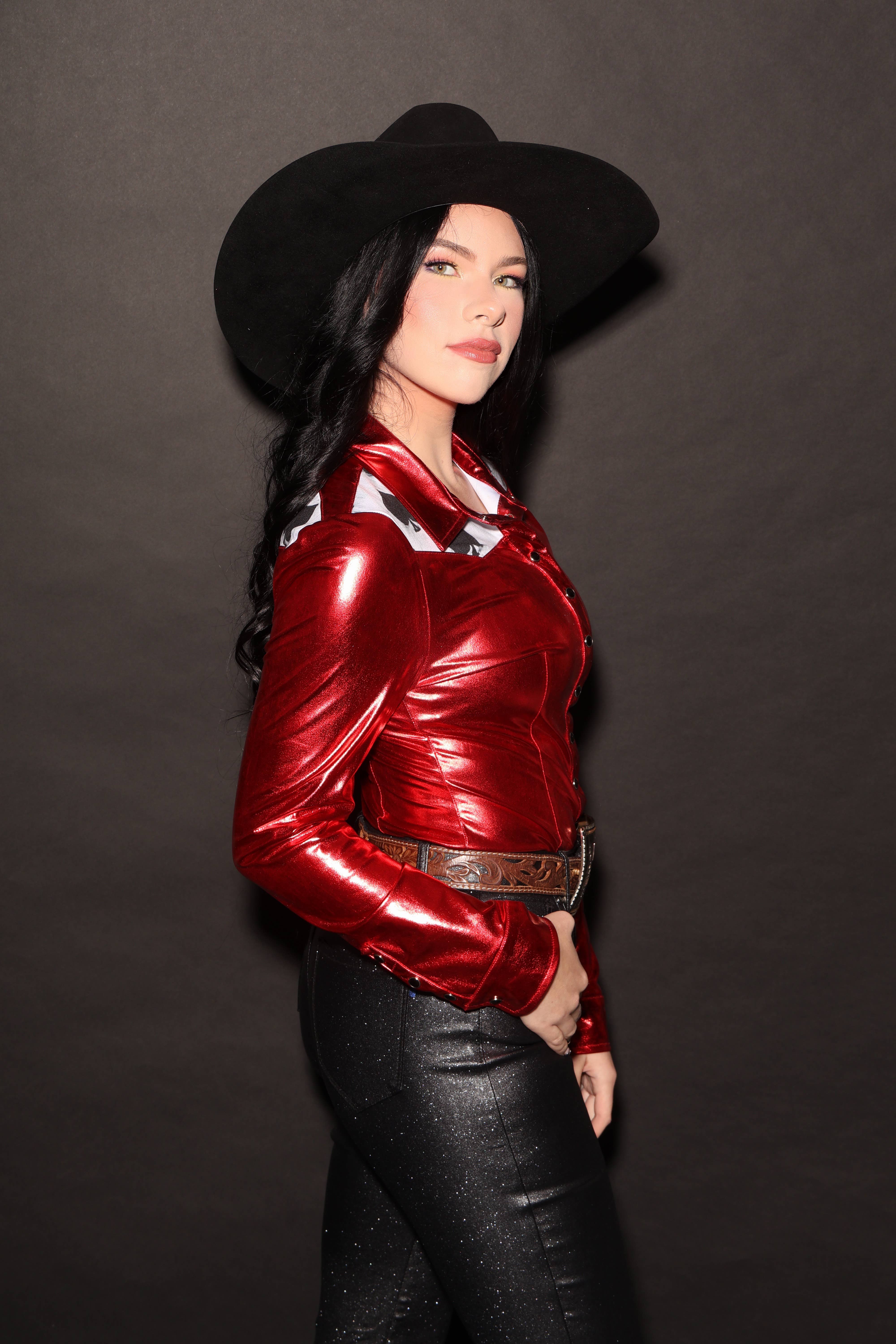 Neon Spur LLC - Wholesale Button Down Shirt - Women's - Vegas Heat Western Rodeo Shirt3