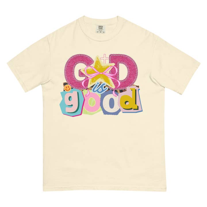 God Is Good Shirt Comfort Colors Trendy Y2k Faith Tee for wholesale by CC Apparel