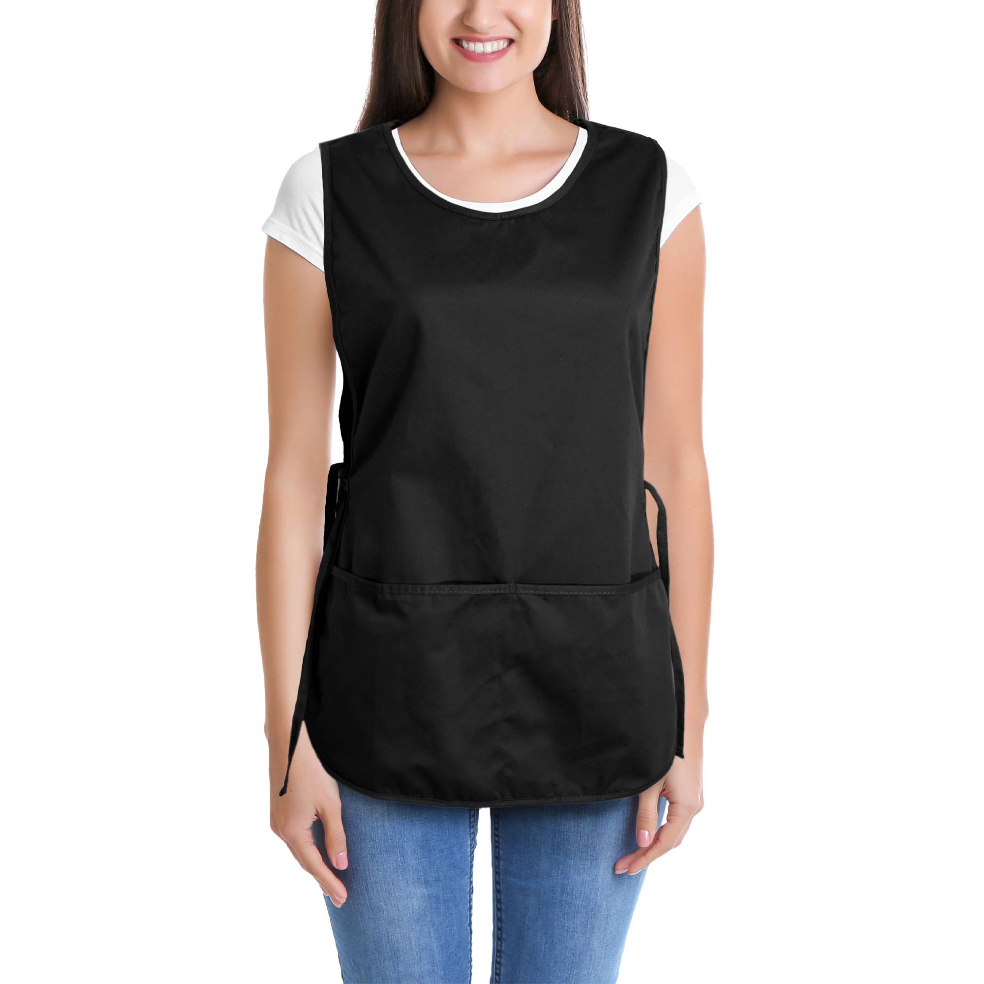 Dalix - Wholesale Apron - DALIX Cobbler Apron 2 Pockets Smock Regular 28.5" x 18.5"2