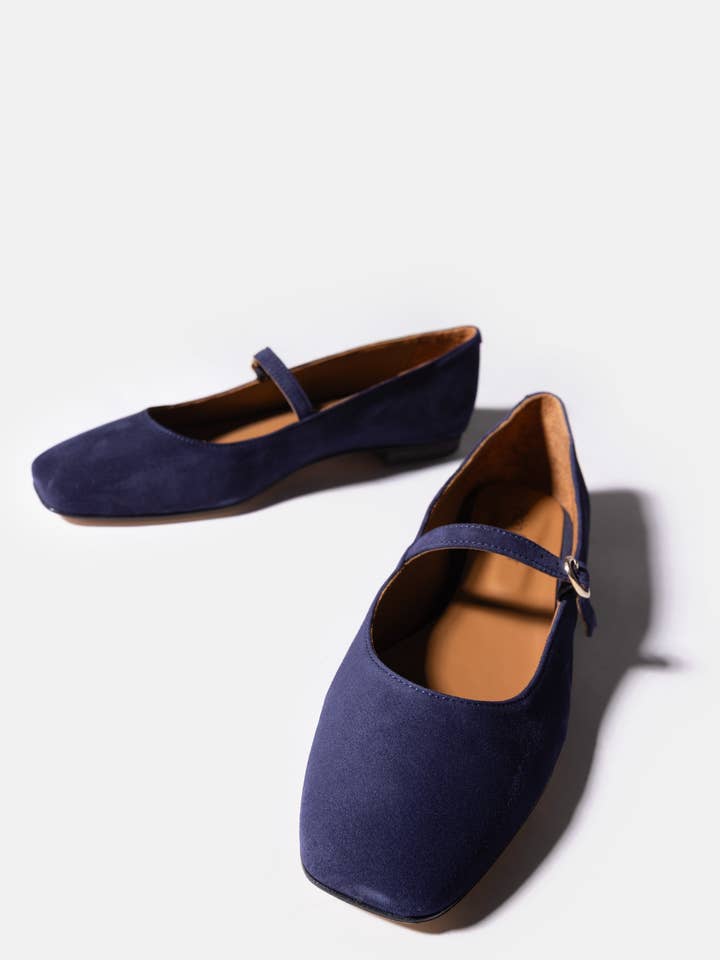 Wildleder-Ballerinas (710022-48) für den Großhandel von PABLO FUSTER