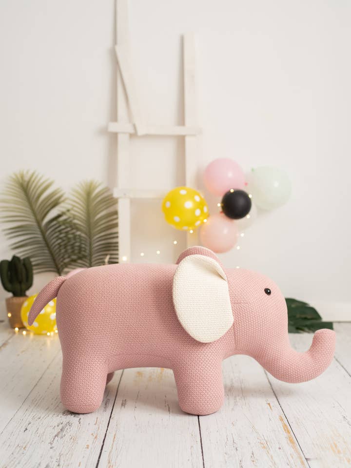 ELEFANT MAXI AUS 100% BAUMWOLLPLÜSCH für den Großhandel von Crochetts